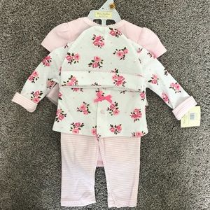 NWT 4 piece baby girl outfit.